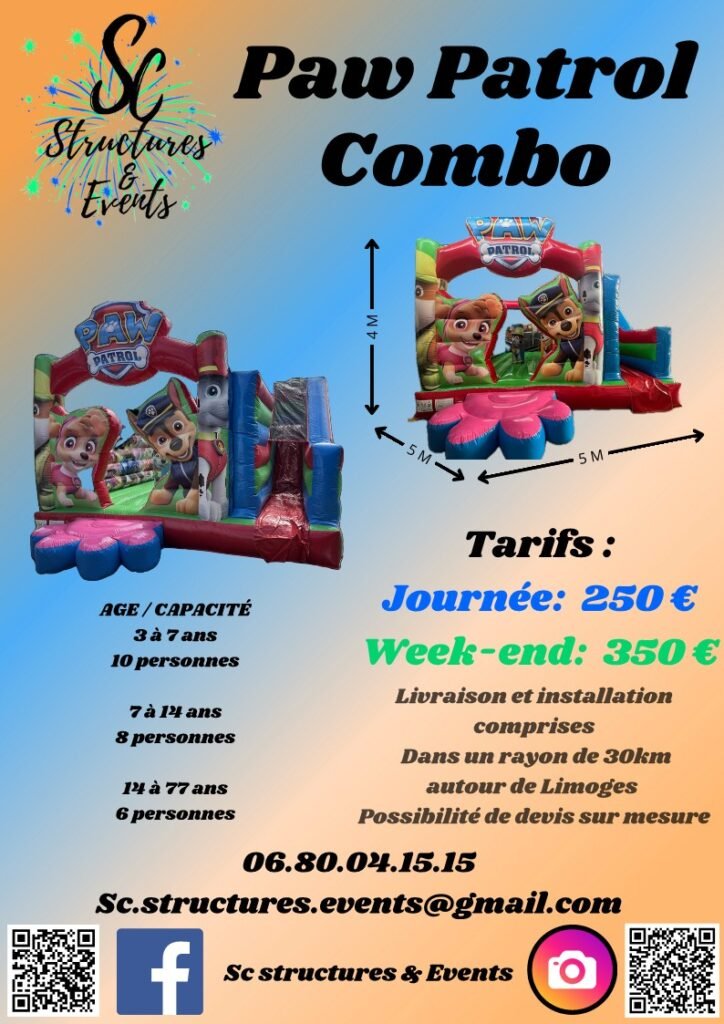 Chateau Gonflable Pat Patrouille